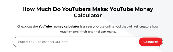 YouTube Money Calculator